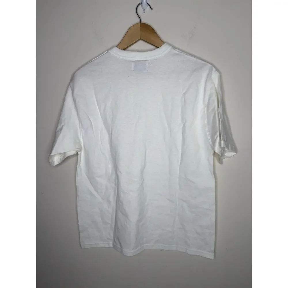 Champion Richjoe Mens Size Small White T-Shirt Upcycle Pocket Dior Oblique - Picture 4 of 9